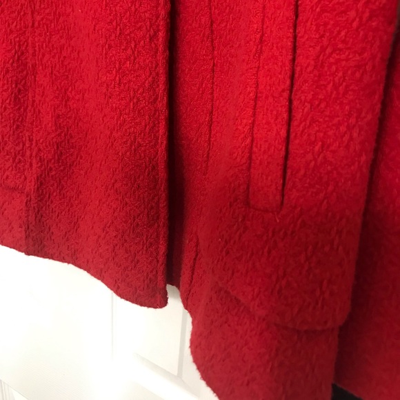 Jessica Simpson red wool coat - Picture 3 of 4
